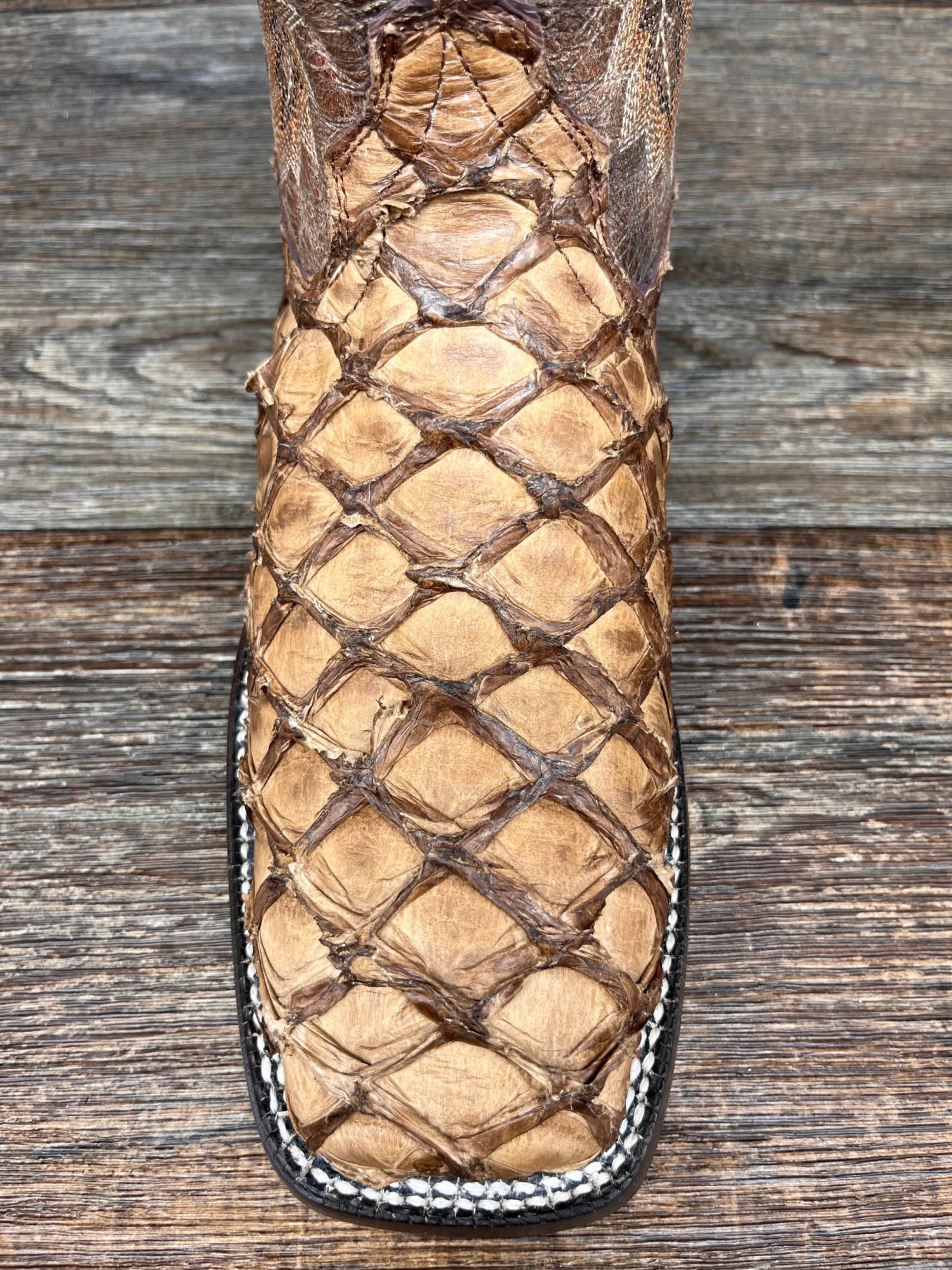 10044421 Men's Deep Water Genuine Pirarucu Western Boot By Ariat - Image 3