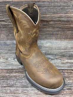 10044411 Women's Anthem Round Toe Shortie Waterproof Western Boot By Ariat