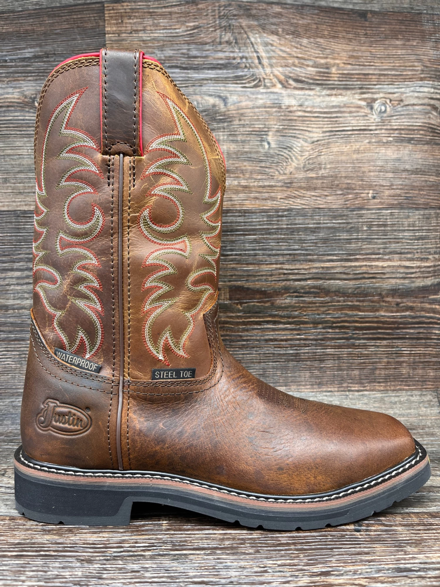 SE3117 Men's Driller Steel Toe Waterproof Work Boot By Justin