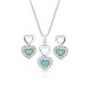 Js2537 River Lights In Love Jewelry Set By Montana Silversmiths