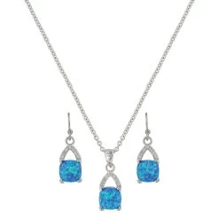 Js3814 River Of Lights Branched Pool Jewelry Set By Montana Silversmiths