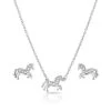 Js4735 All The Pretty Horses Jewelry Set By Montana Silversmiths