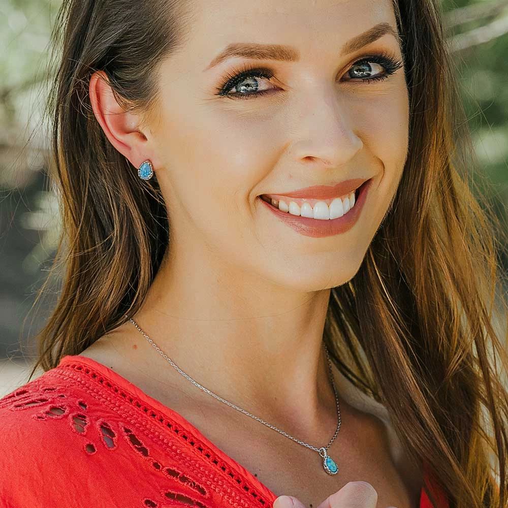 Js5116 Captivating Teardrop Jewelry Set By Montana Silversmiths - Image 2