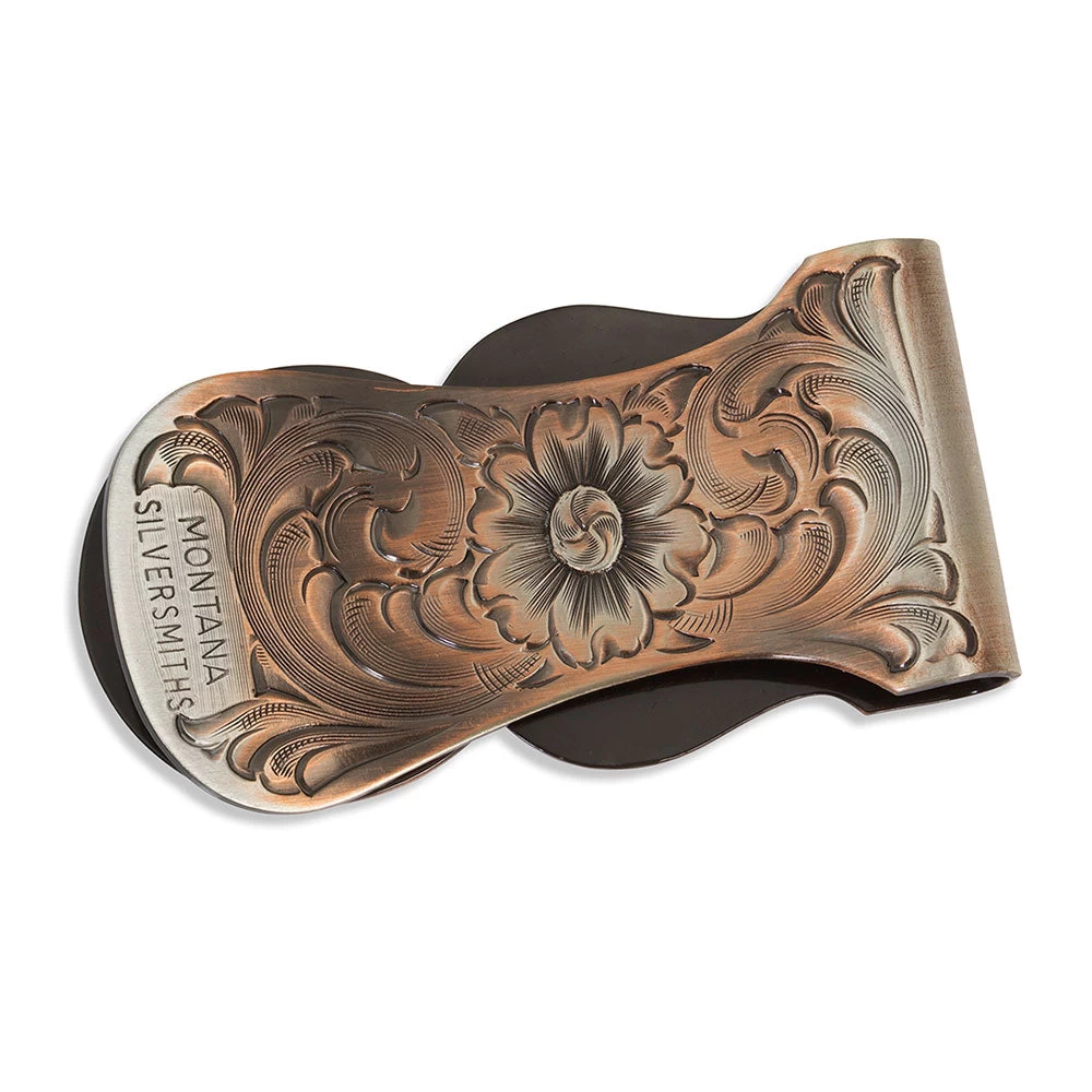 Mcl50cbb Scalloped Vintage Bronze Buffalo Nickel Money Clip By Montana Silversmiths - Image 2