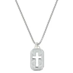 Nc2843 Classic Cross Cut Out Necklace By Montana Silversmiths