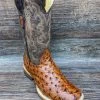 6064q Men's Square Toe Full-Quill Print Western Boot By Cowtown