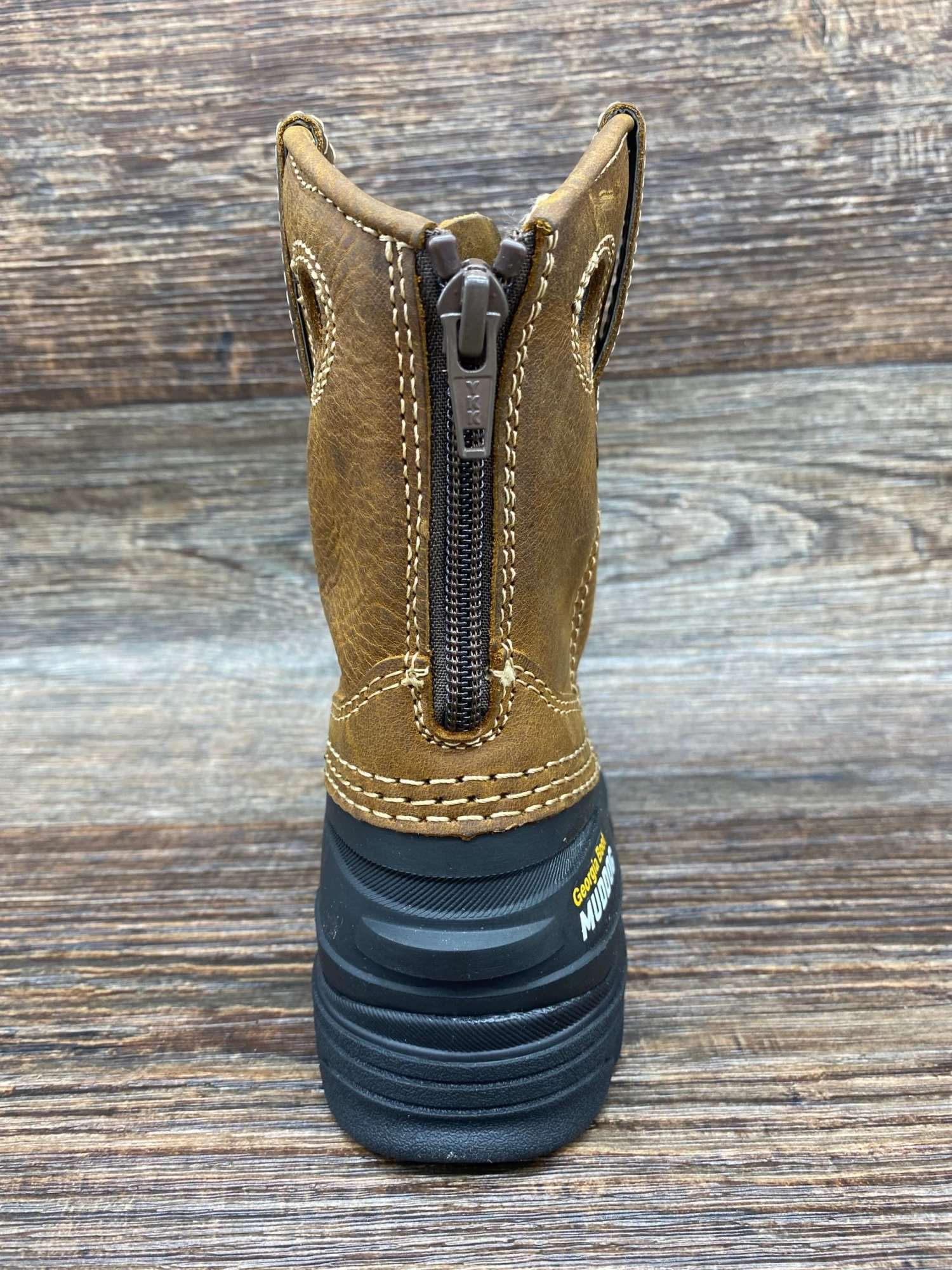 Gb00481 Kid's MudDog Round Toe Work Boot By Georgia - Image 4